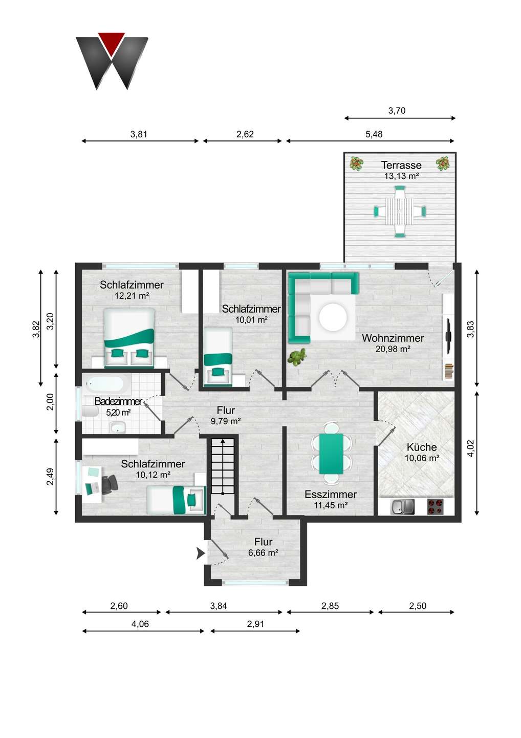Grundriss Haupthaus EG