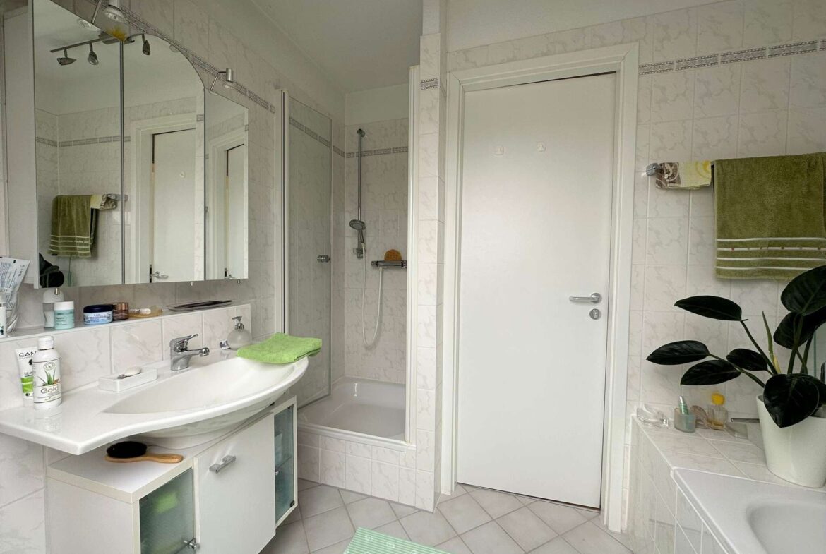 Dusche im Tageslichtbad