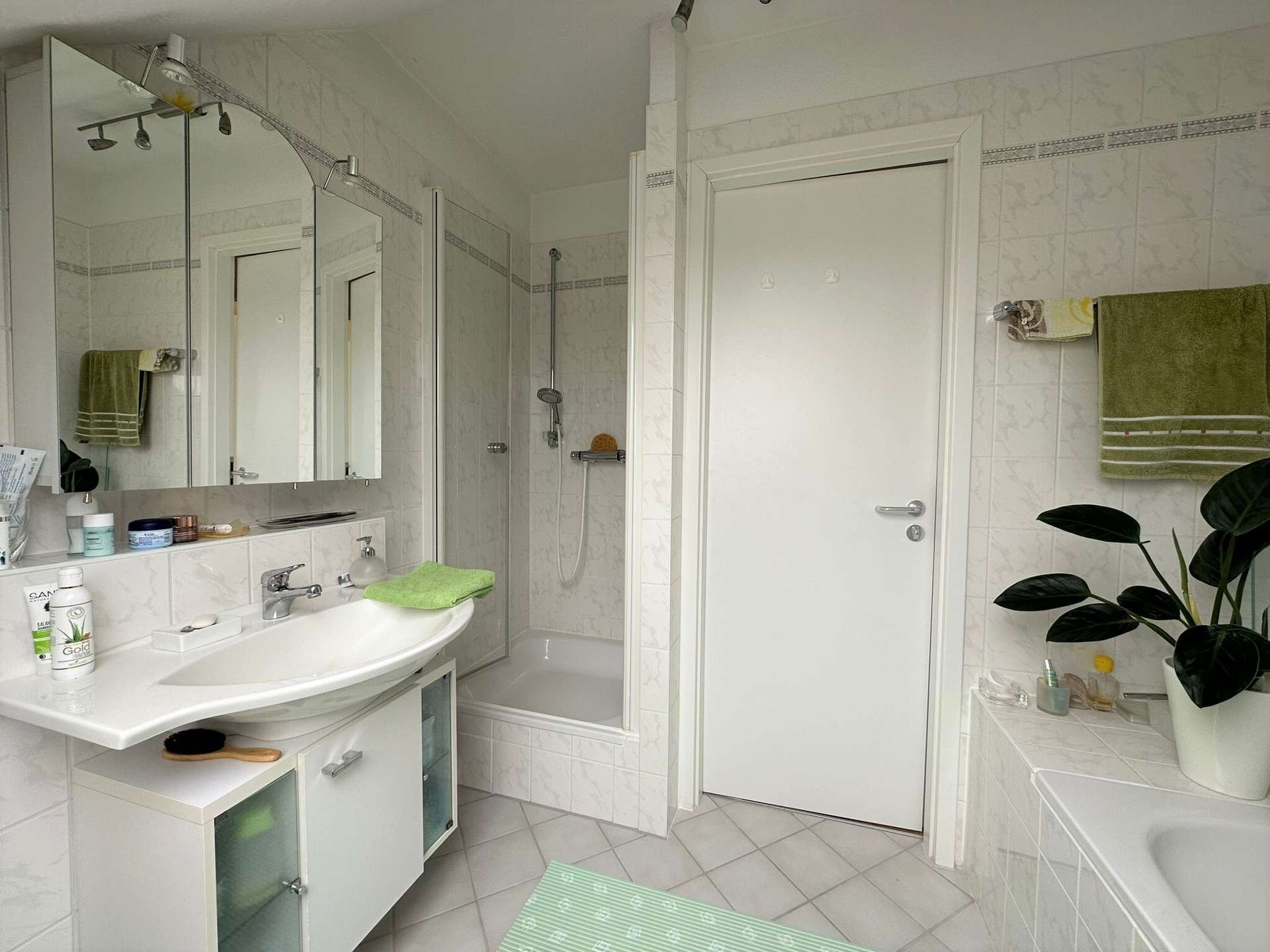 Dusche im Tageslichtbad