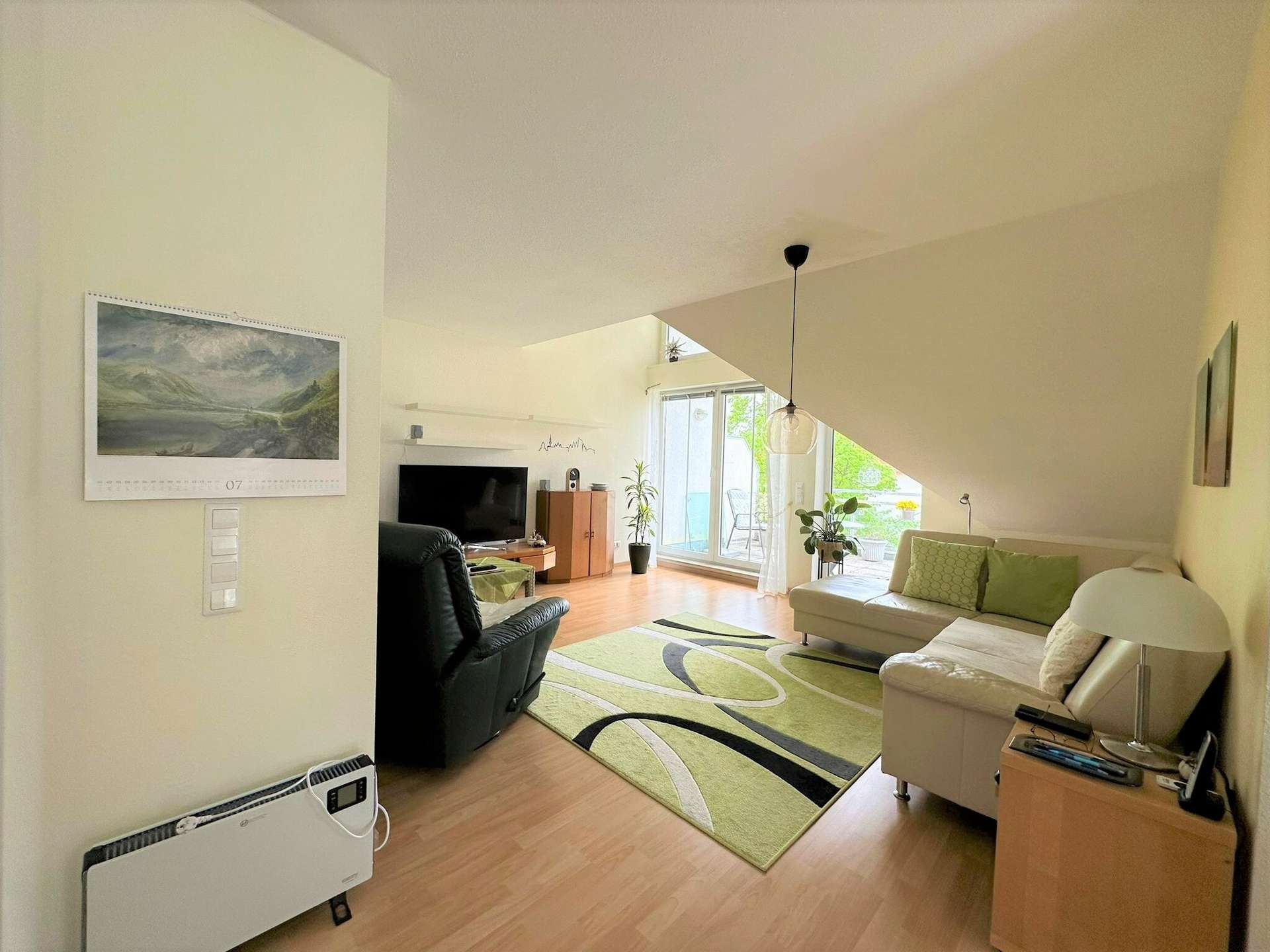 Ansicht auf das Wohnzimmer