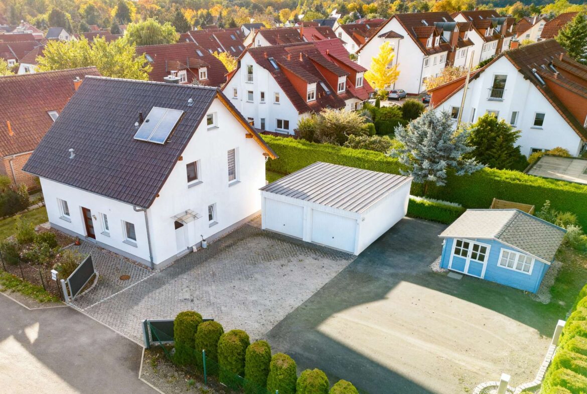Drohnenaufnahme Einfamilienhaus Großpösna