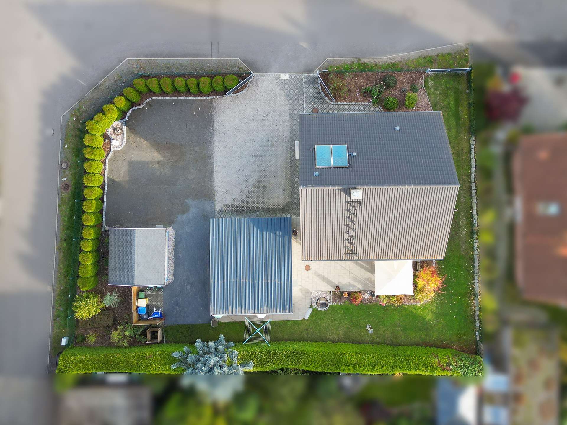 Drohne Draufsicht Großpösna