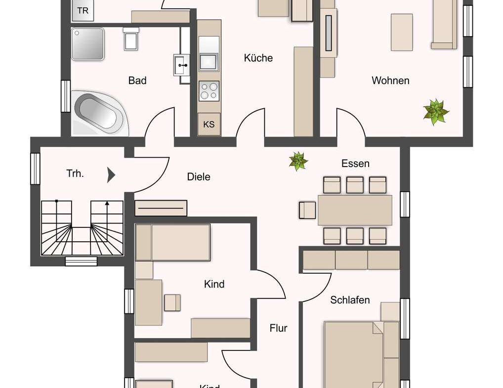 Grundriss beide Wohneinheiten