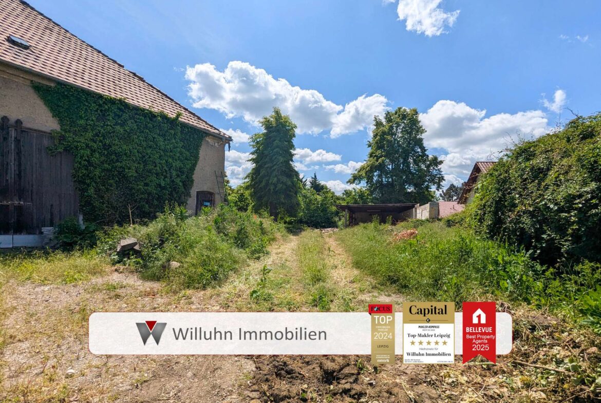 Blick über das Grundstück