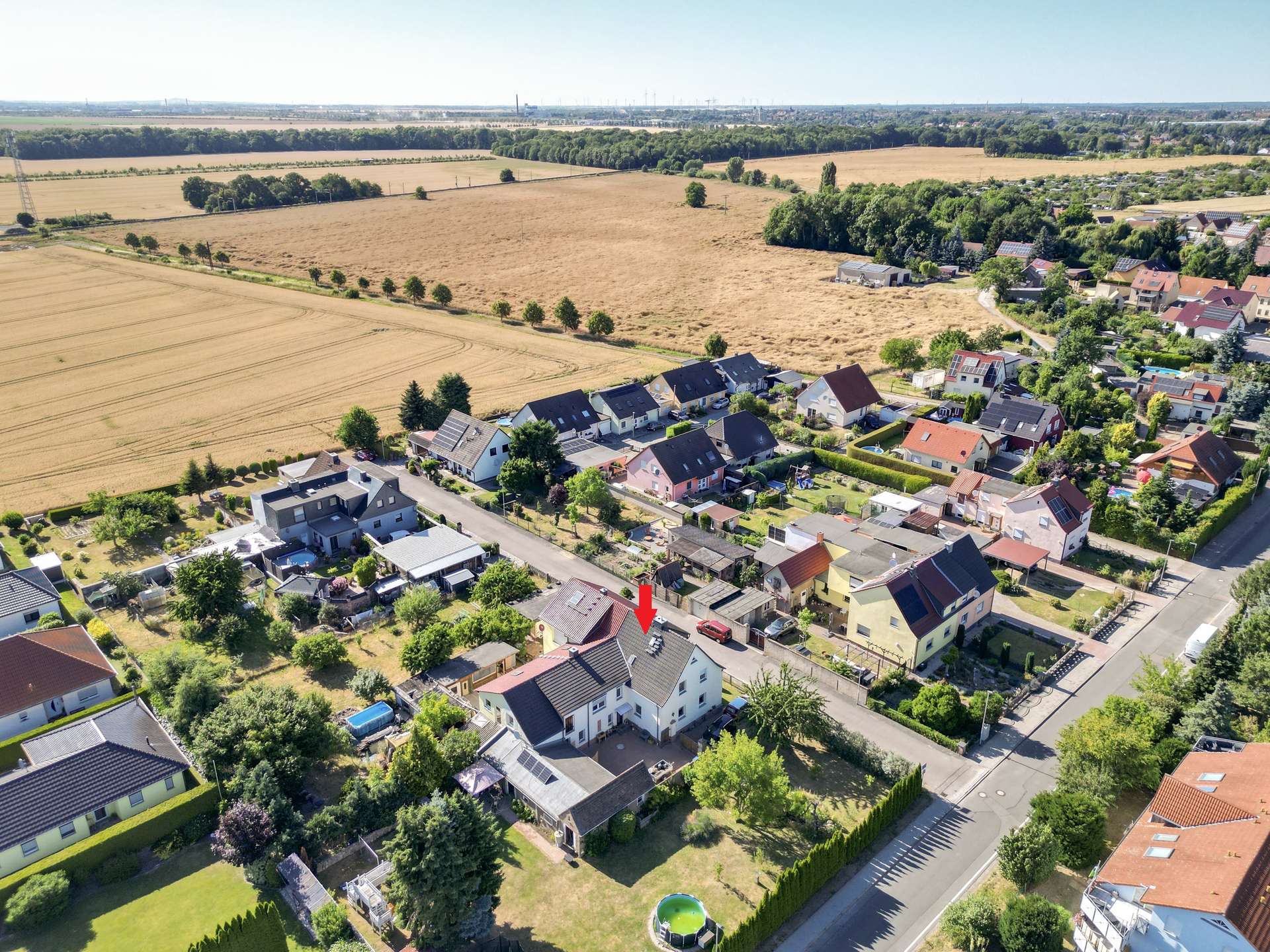 Idyillische Feldlage