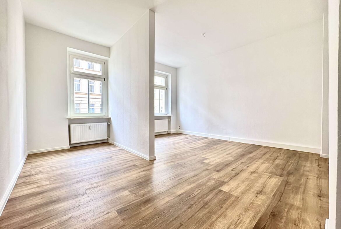 Wohnzimmer mit zusätzlichem Schlafbereich