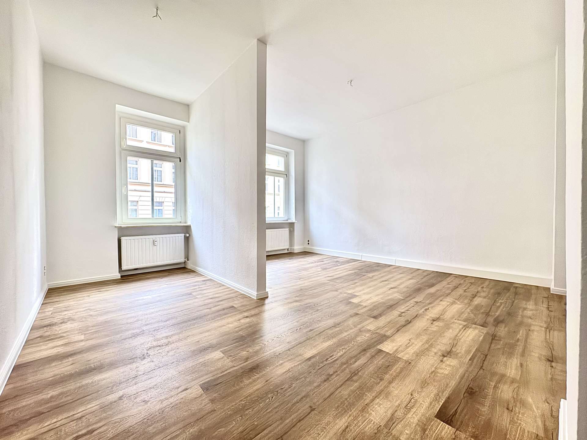 Wohnzimmer mit zusätzlichem Schlafbereich