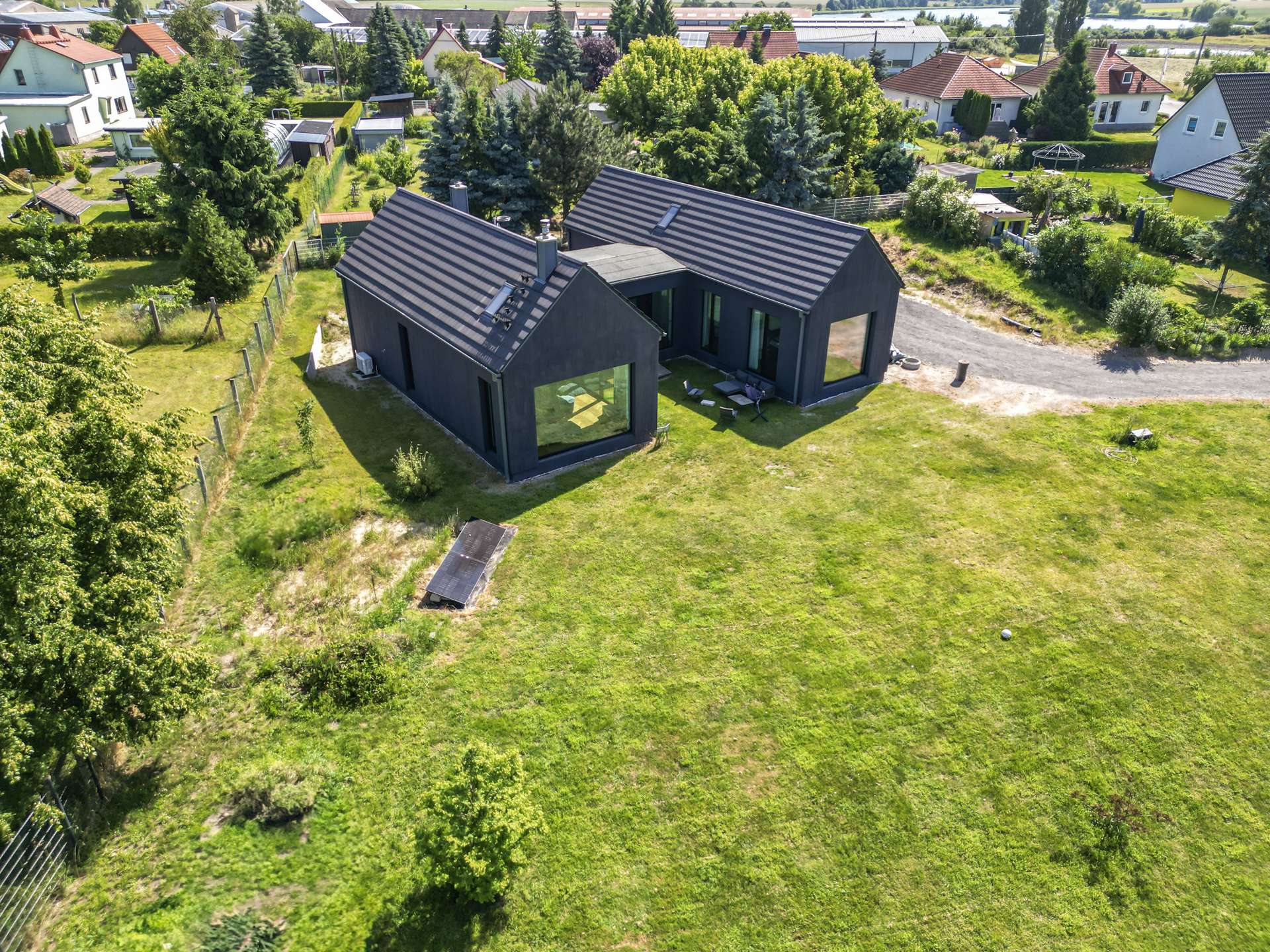 Draufsicht auf das Haus