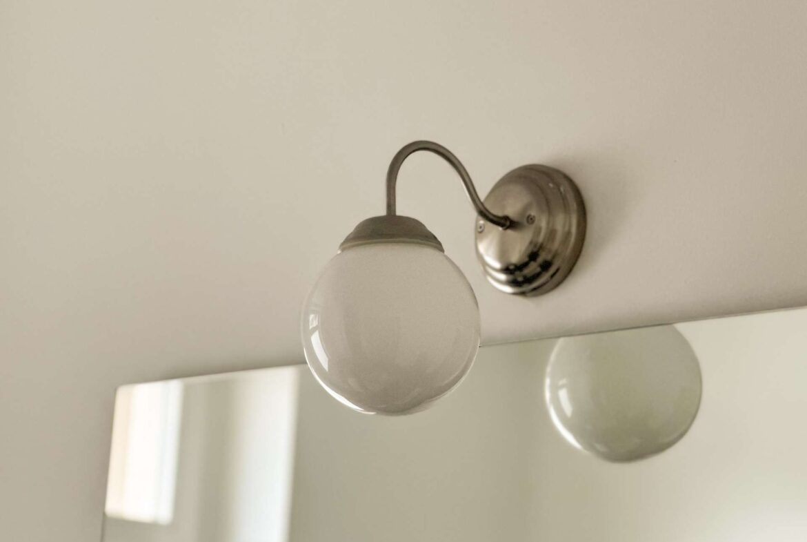 Schöne Leuchten im Bad