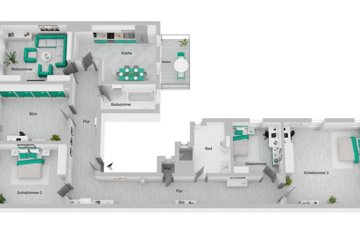 Grundriss - ca. 175 qm Wfl.