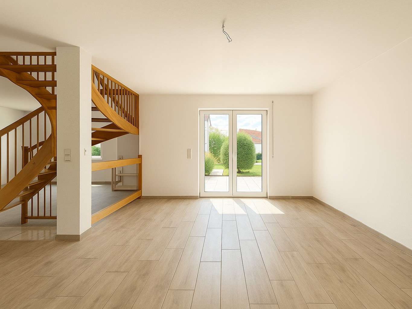 Küche mit Terrassenzugang