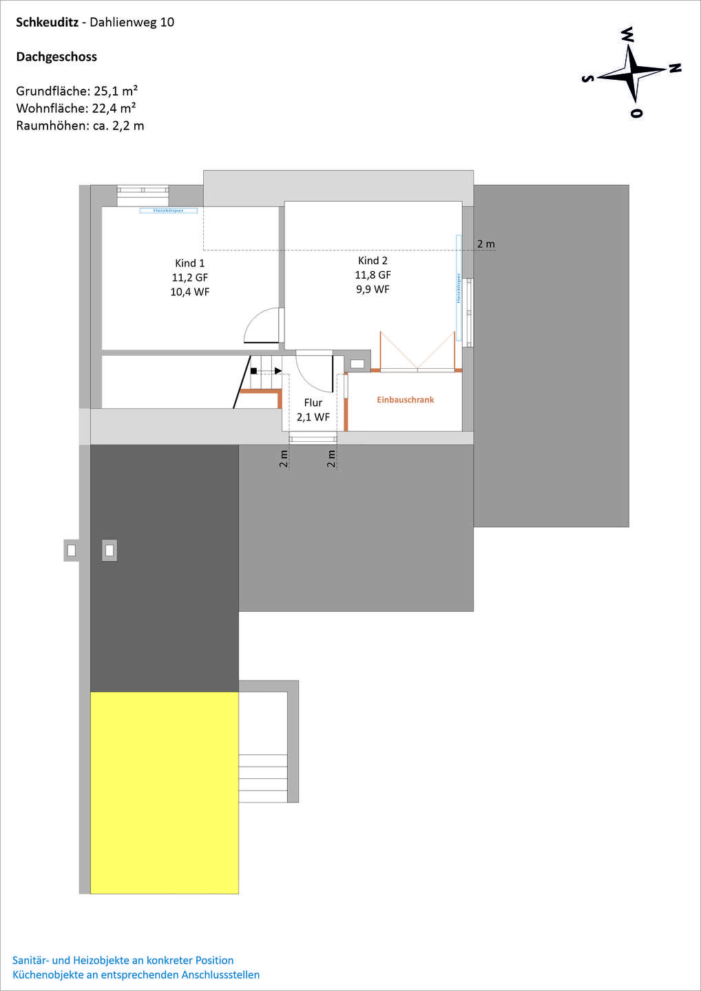 Grundriss Dachgeschoss
