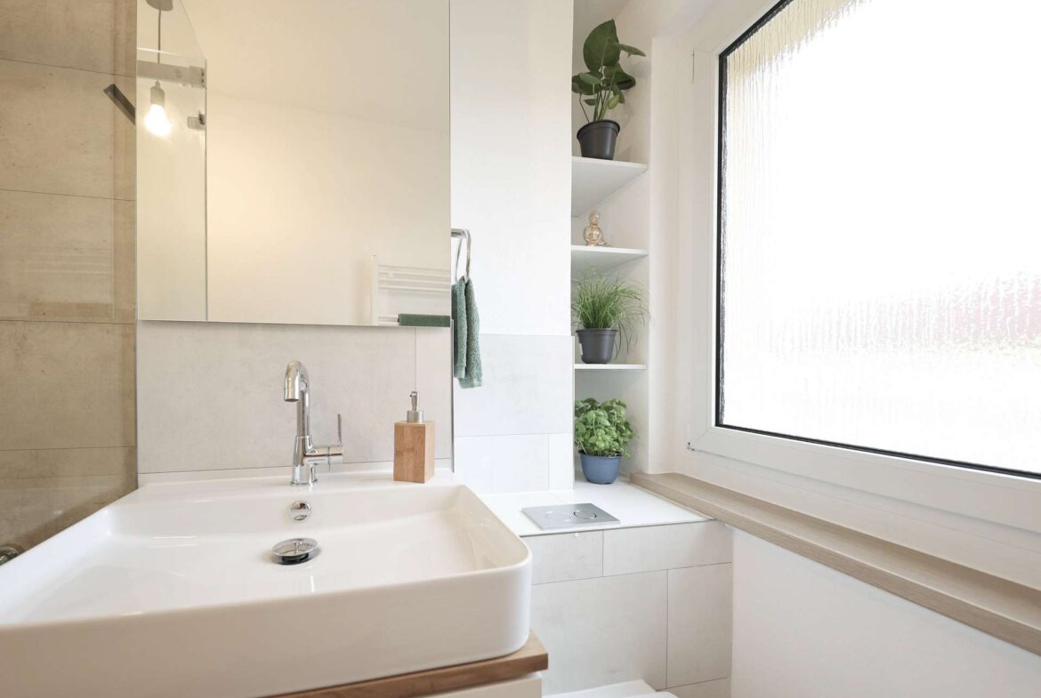 satiniertes Fensterglas