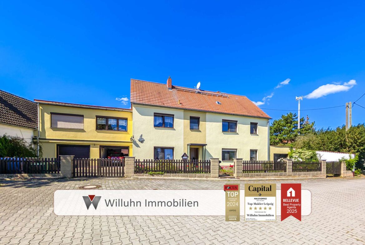 Gesamtansicht Haus+Garagen