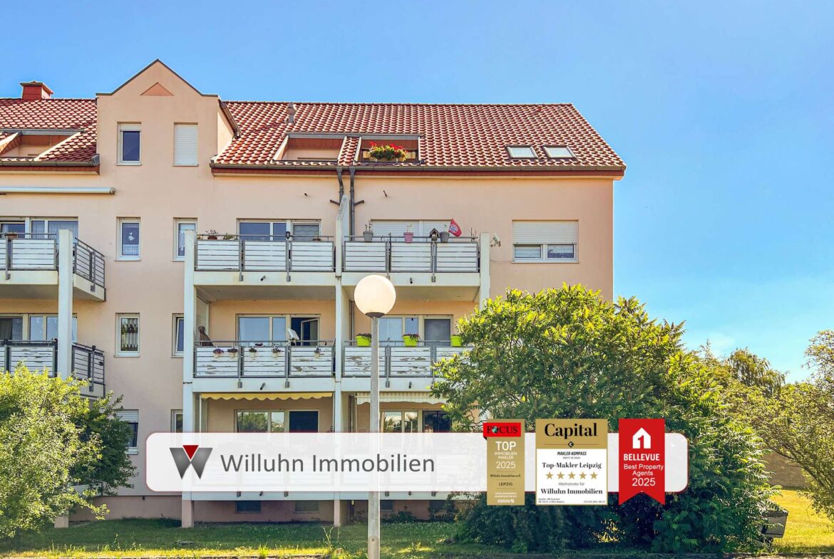 Blick auf die Balkonanlage