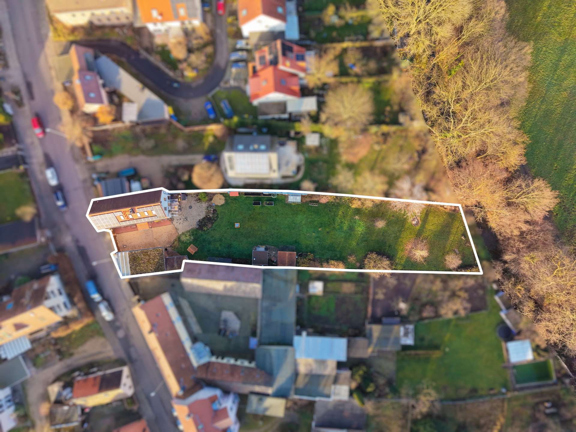 Aufsicht Grundstück