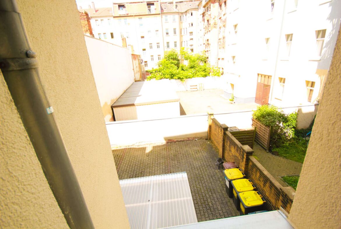 Blick in den Hinterhof