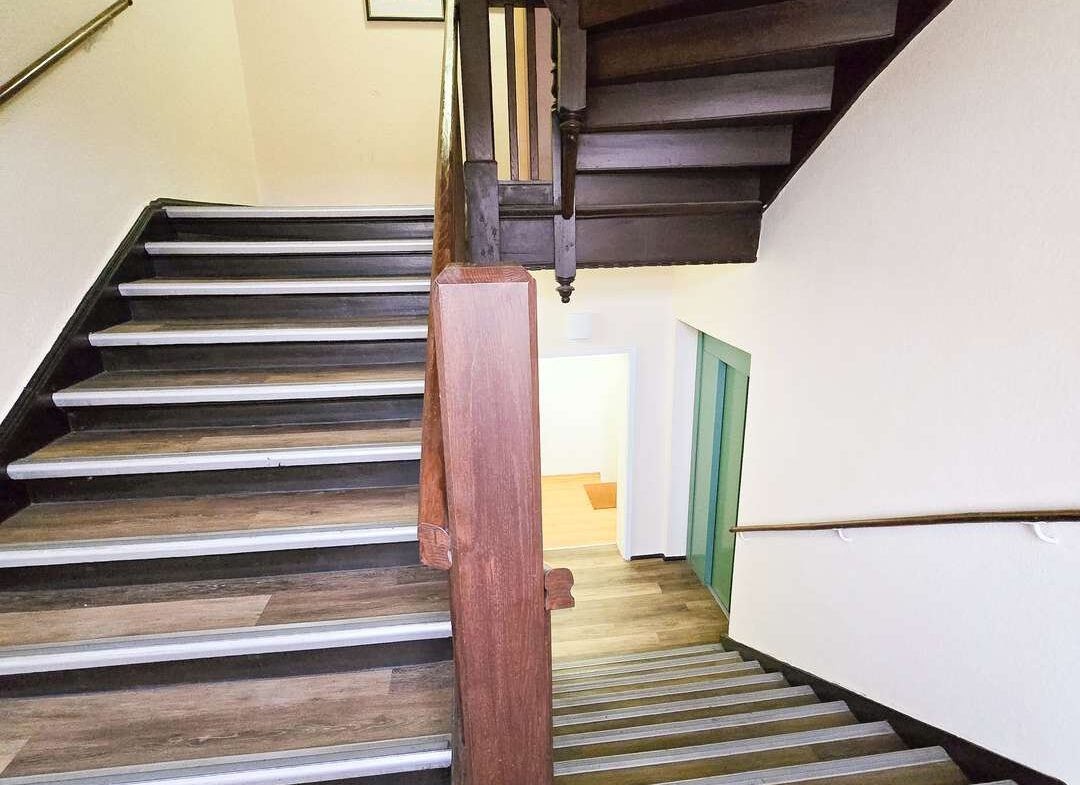 Blick auf den Aufzug