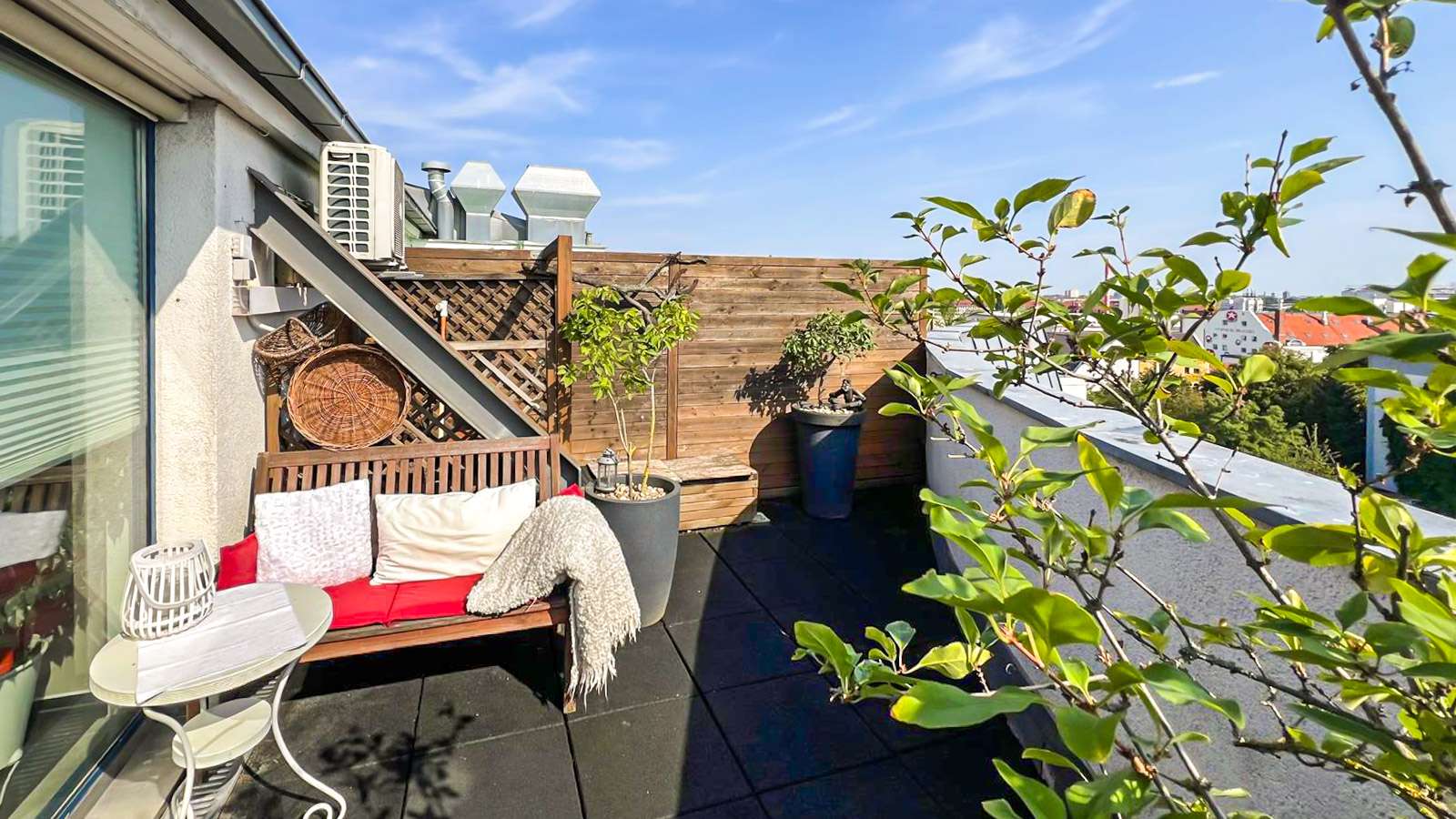 Herrliche Dachterrasse