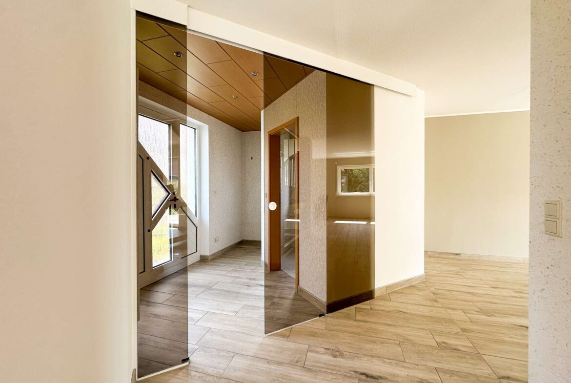 Edle Glasschiebetür