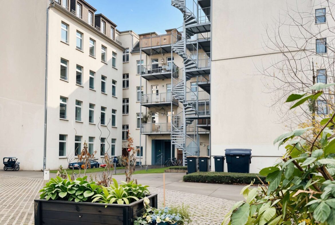 Schöne Balkonansicht