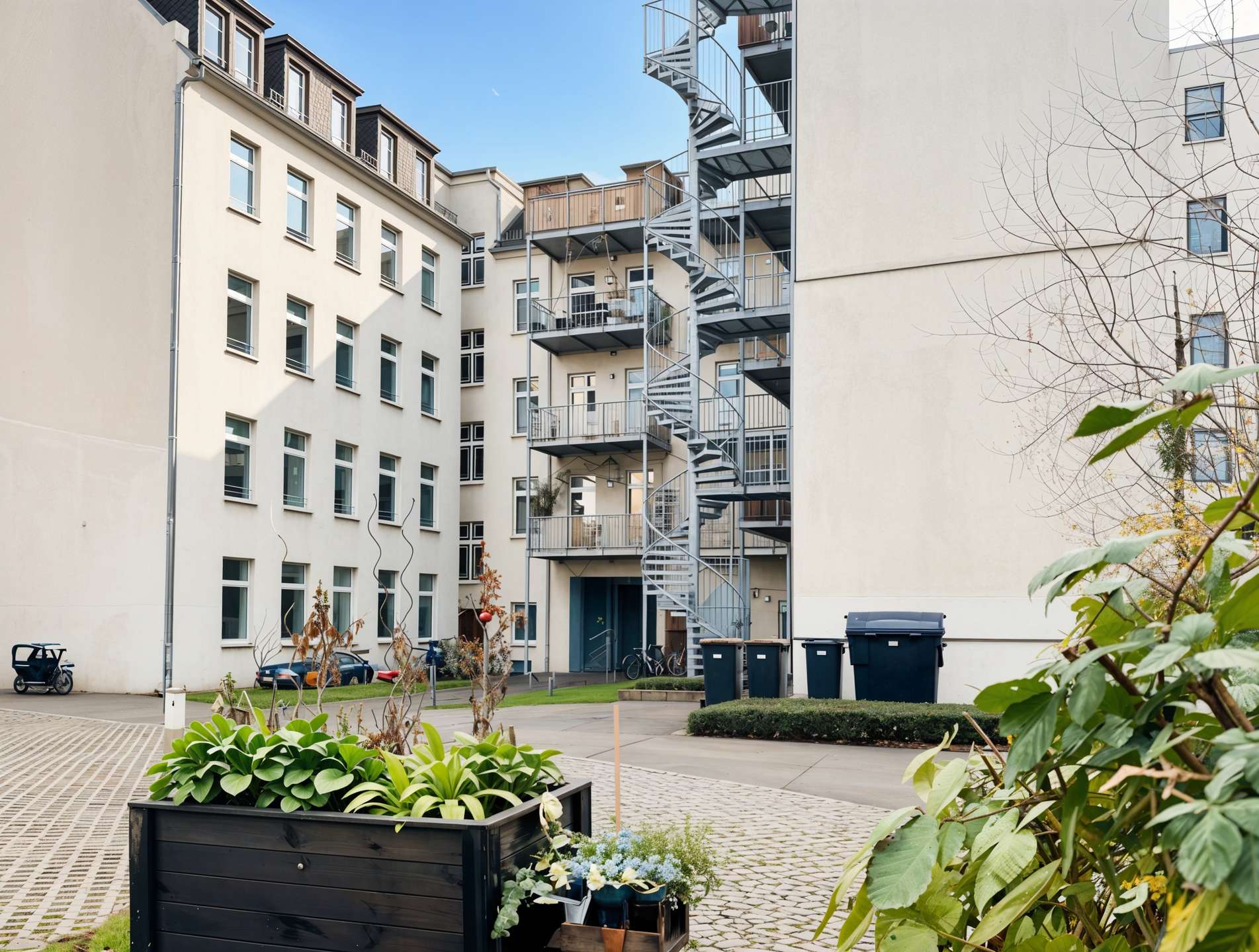 Schöne Balkonansicht