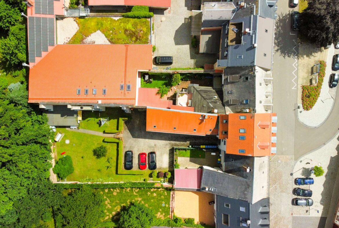 Das Grundstück von oben