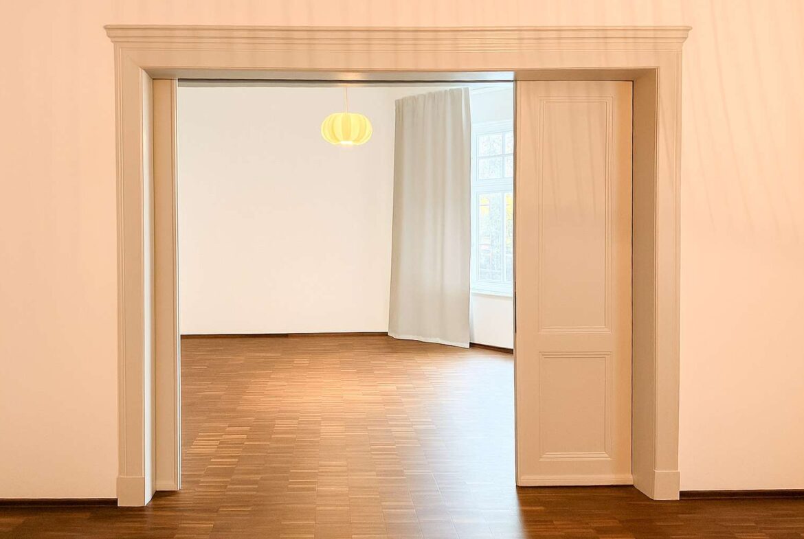 Blick ins Schlafzimmer