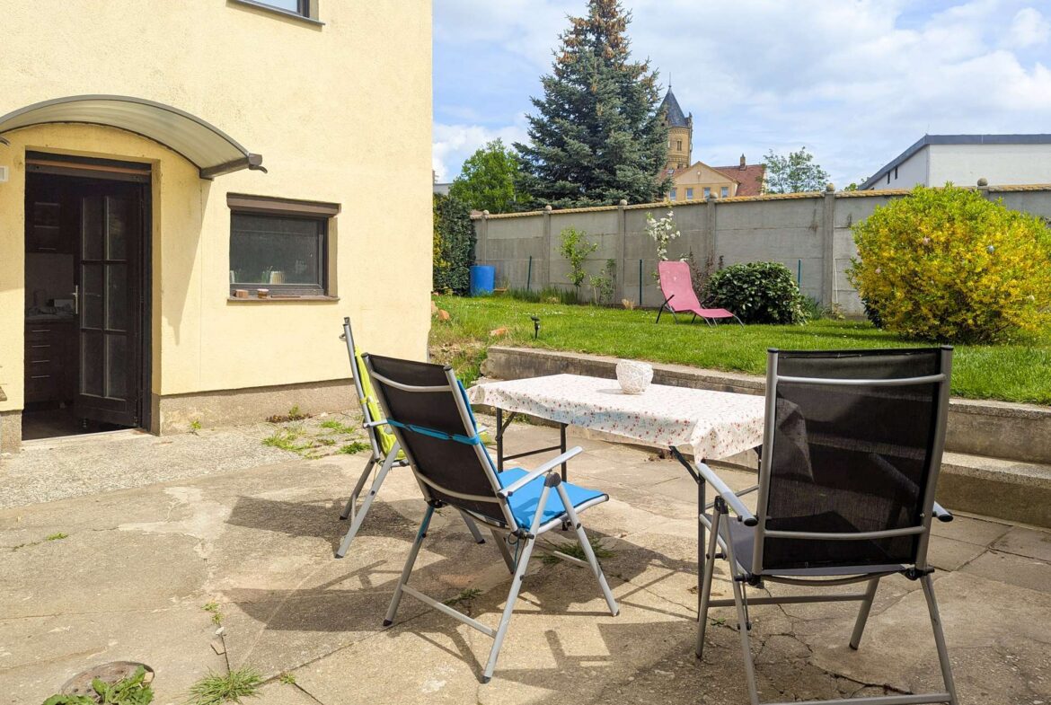 Terrasse vor dem Haus