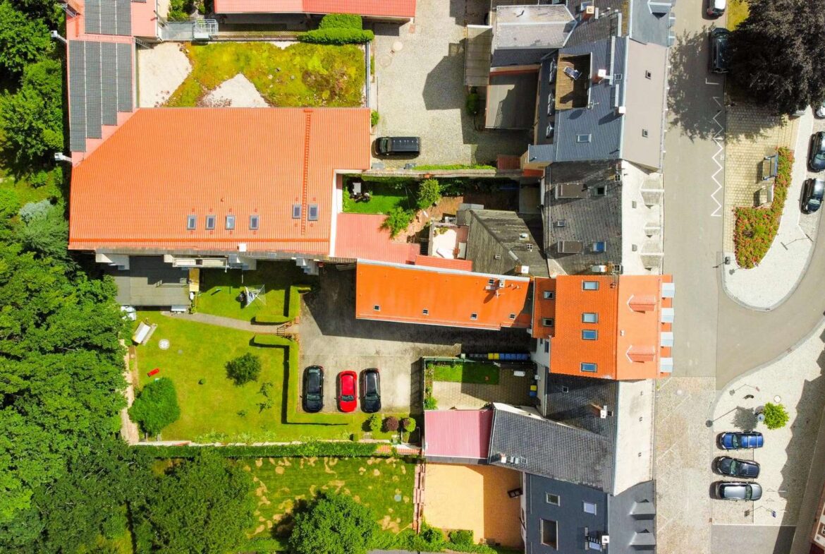 Das Grundstück von oben