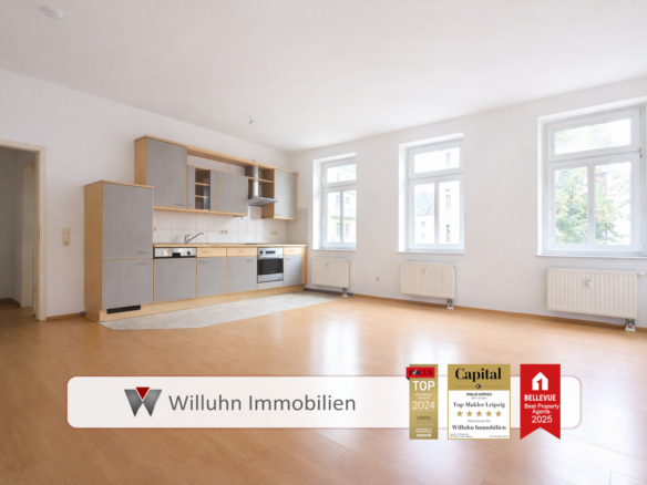 Offener Wohnbereich mit Küche