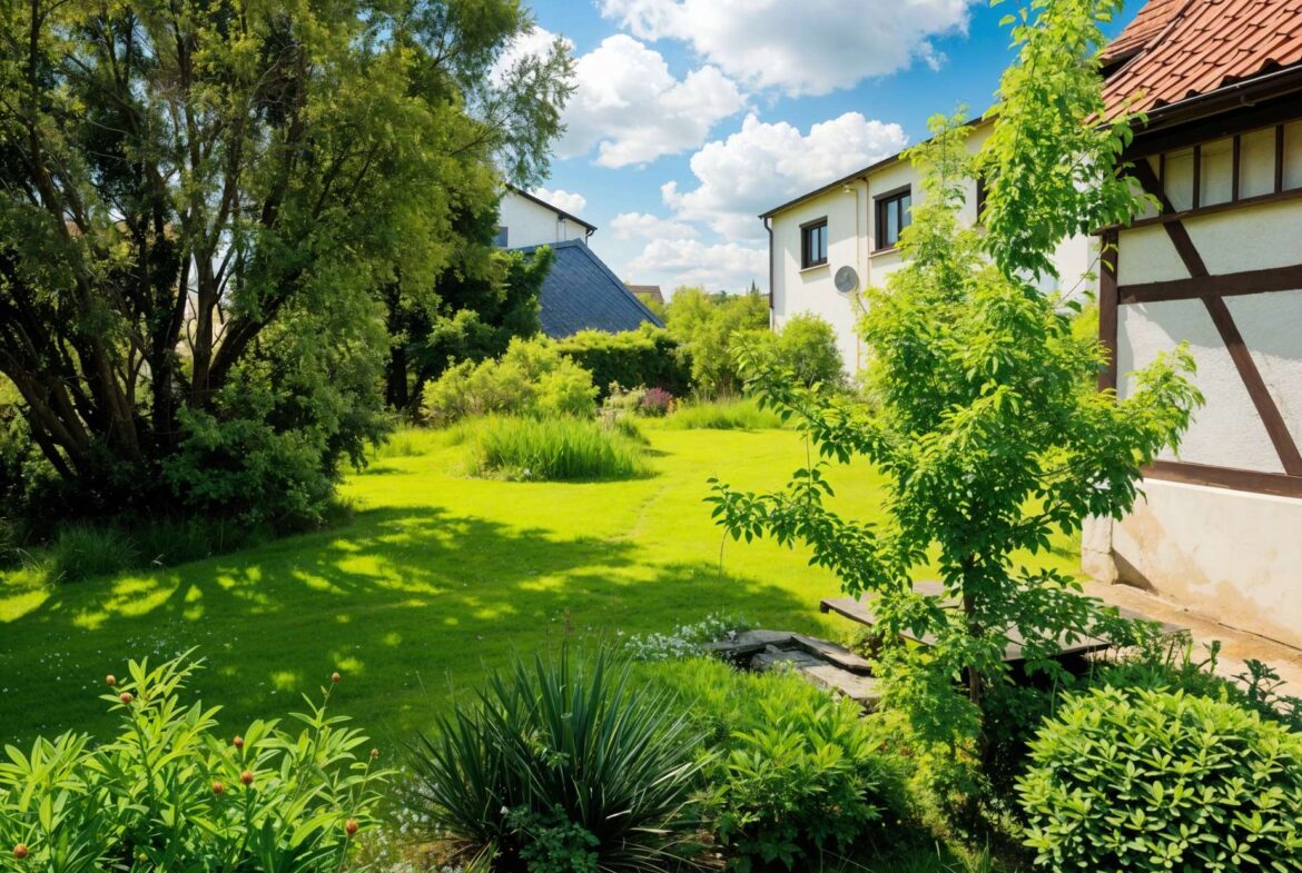 Blick in den Garten von Südosten