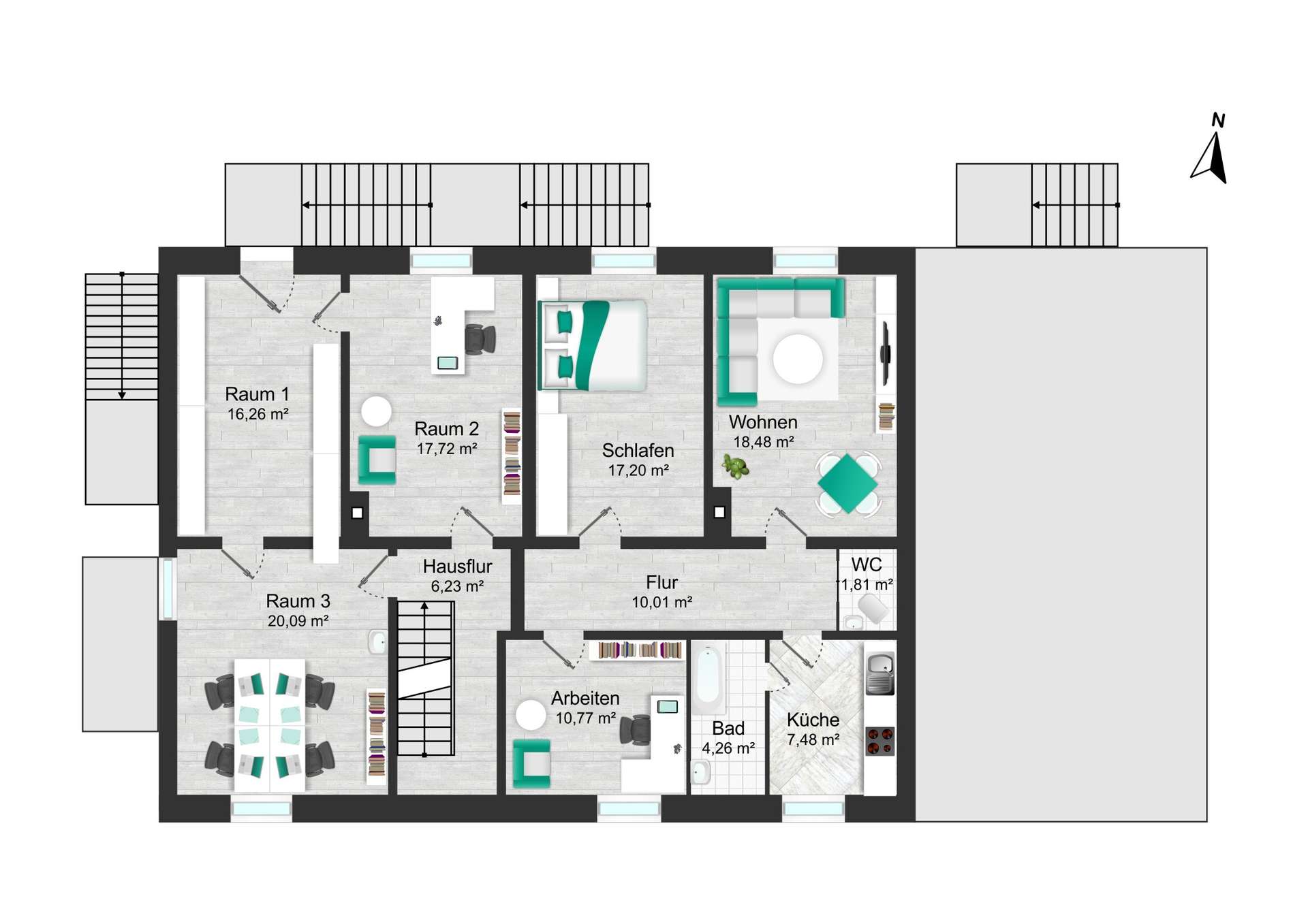 Grundriss Obergeschoss