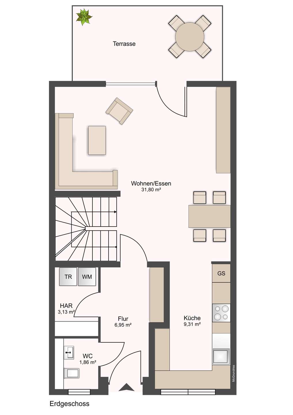 Grundriss Erdgeschoss