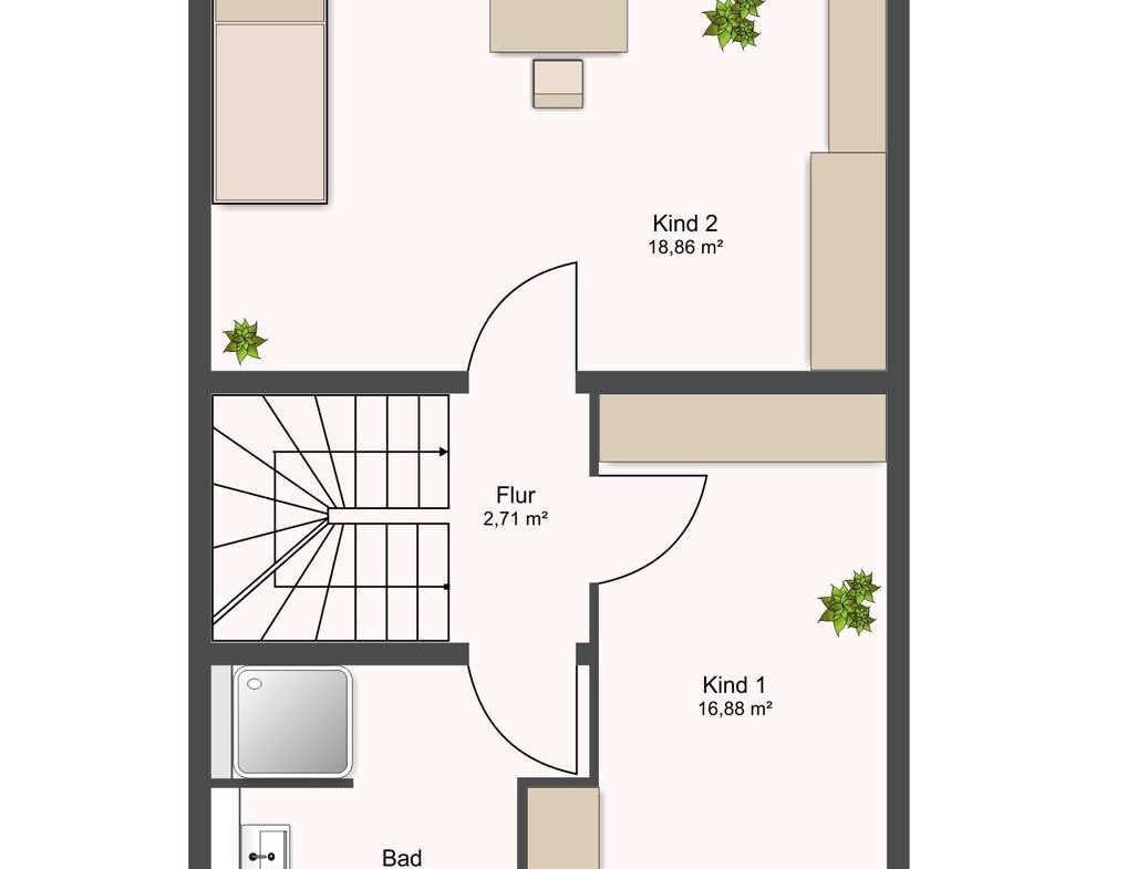 Grundriss Obergeschoss