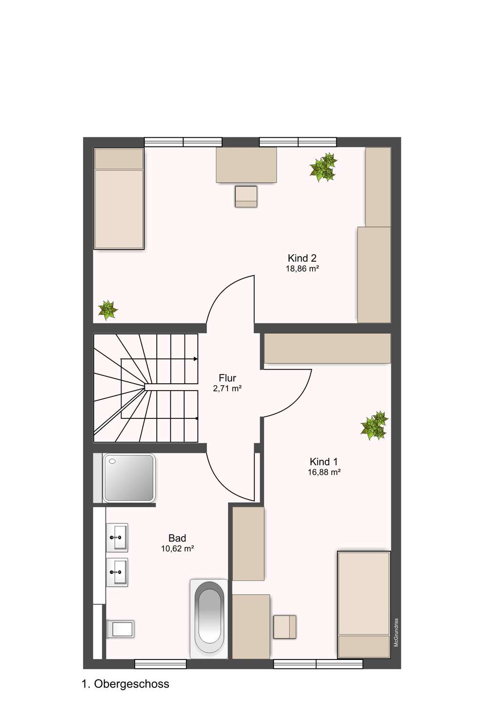 Grundriss Obergeschoss