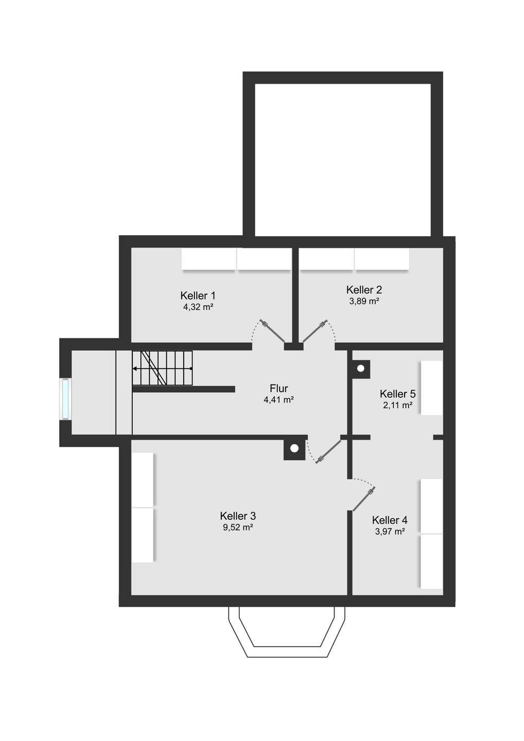 Grundriss UG Bestand