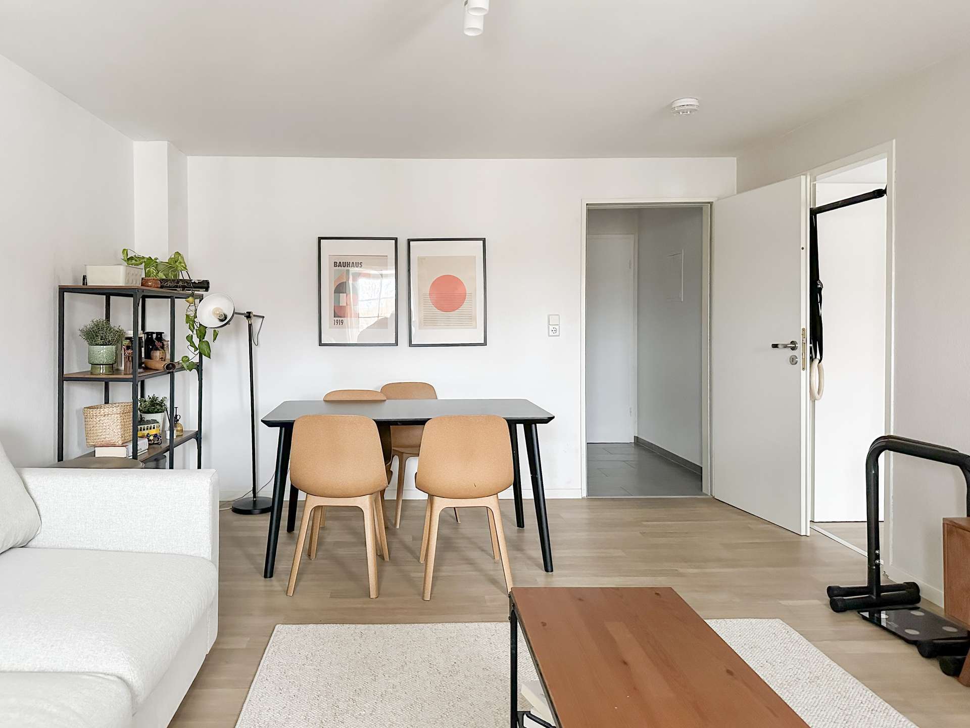 Essbereich im Wohnzimmer