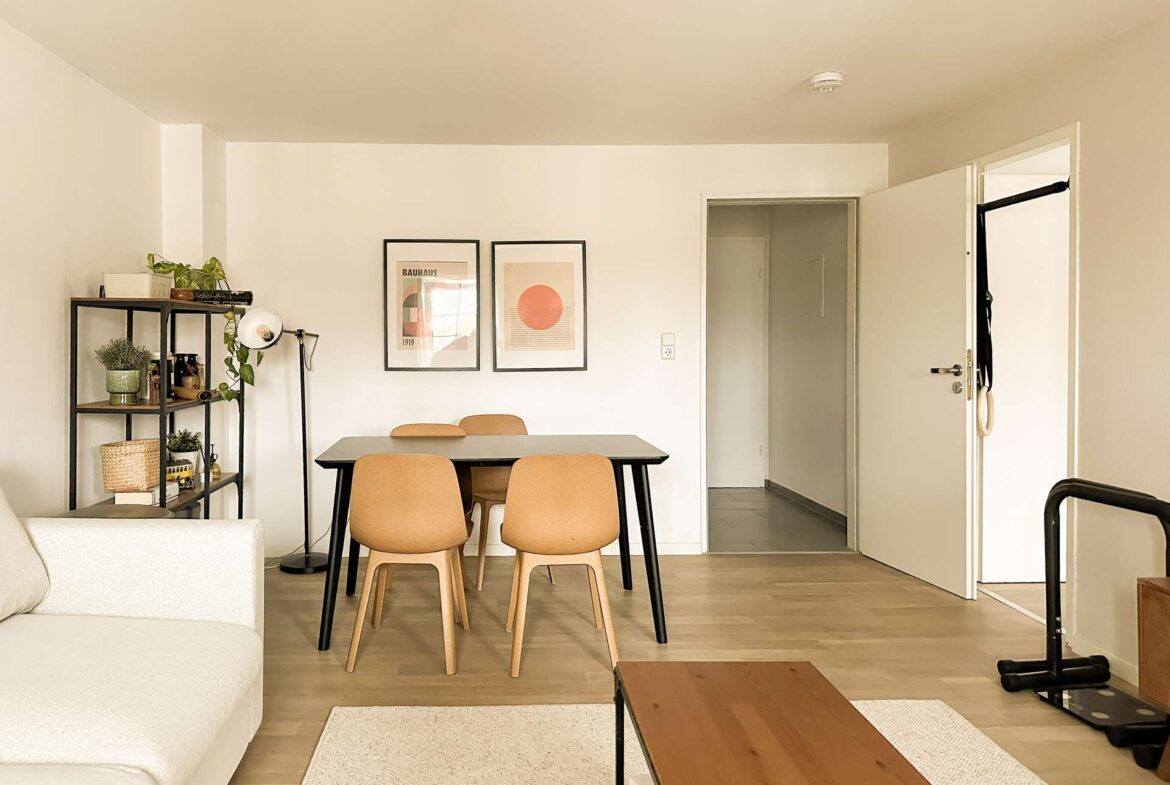 Essbereich im Wohnzimmer