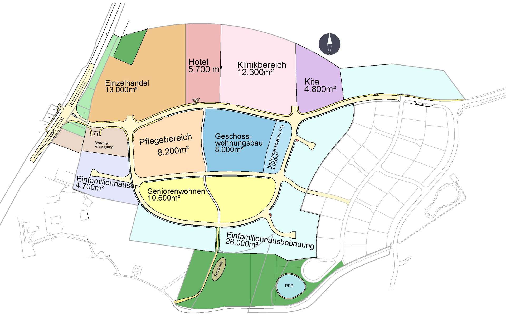Flächenplan Größen