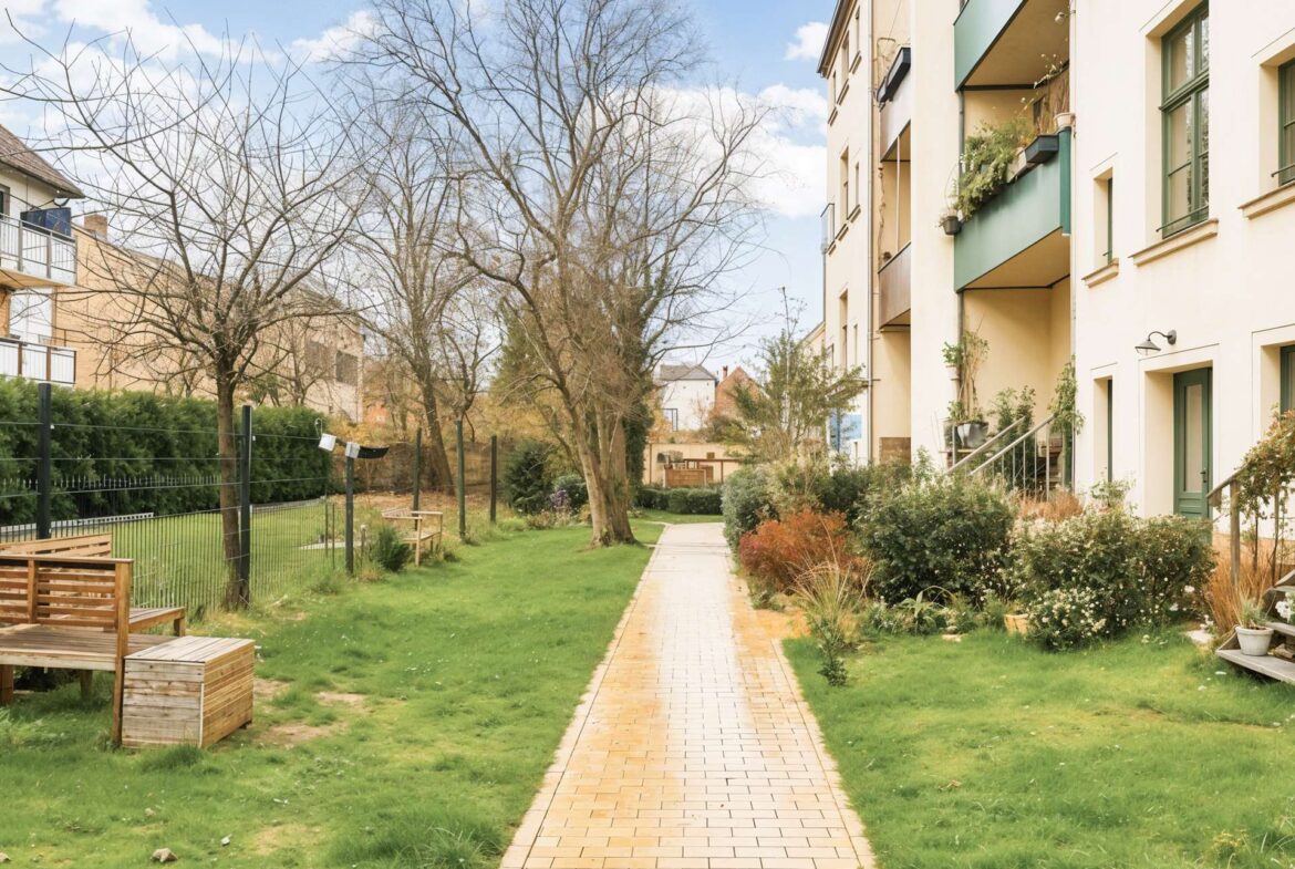 Gepflegter Hinterhof