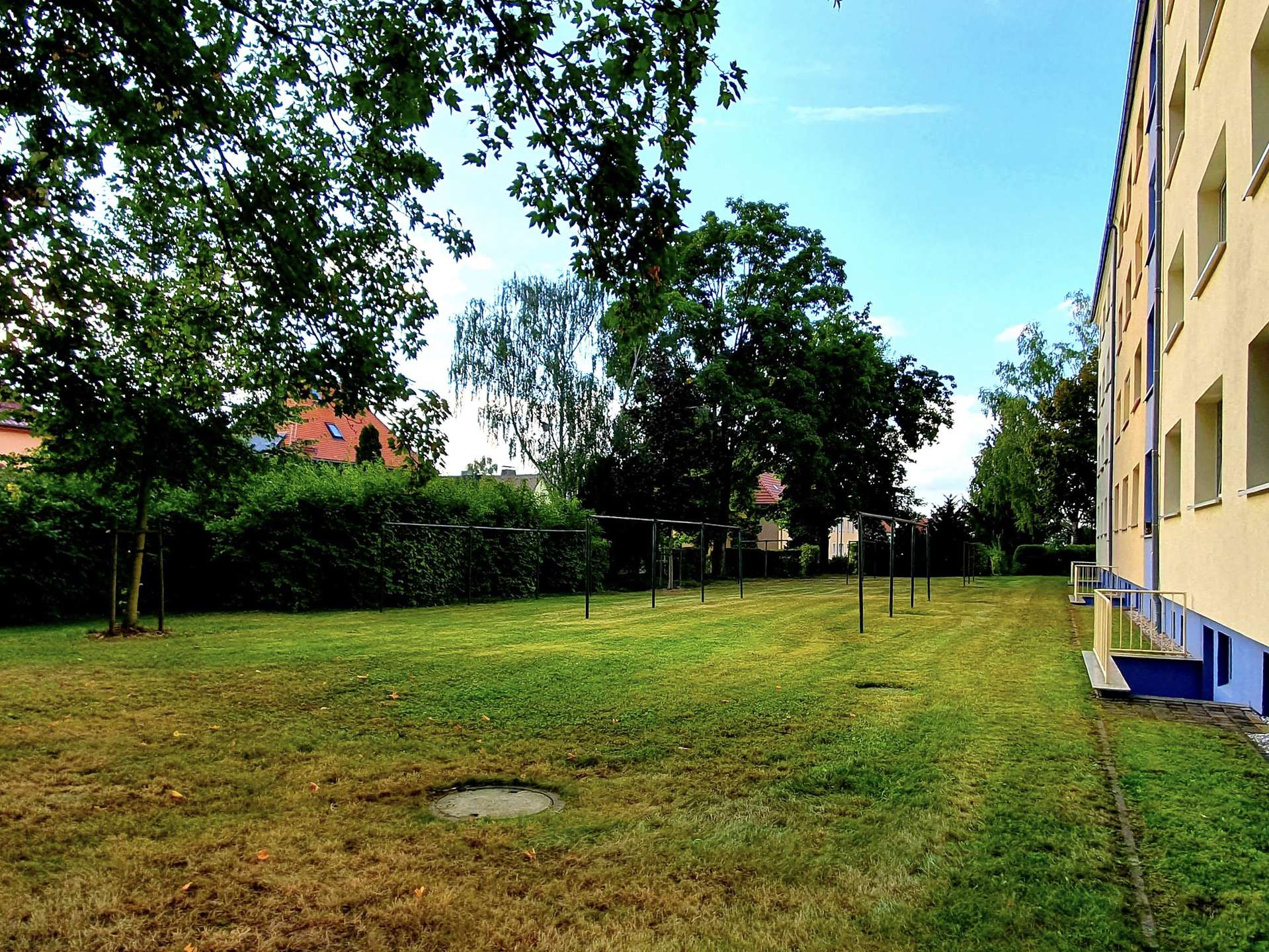 begrünter Hinterhof