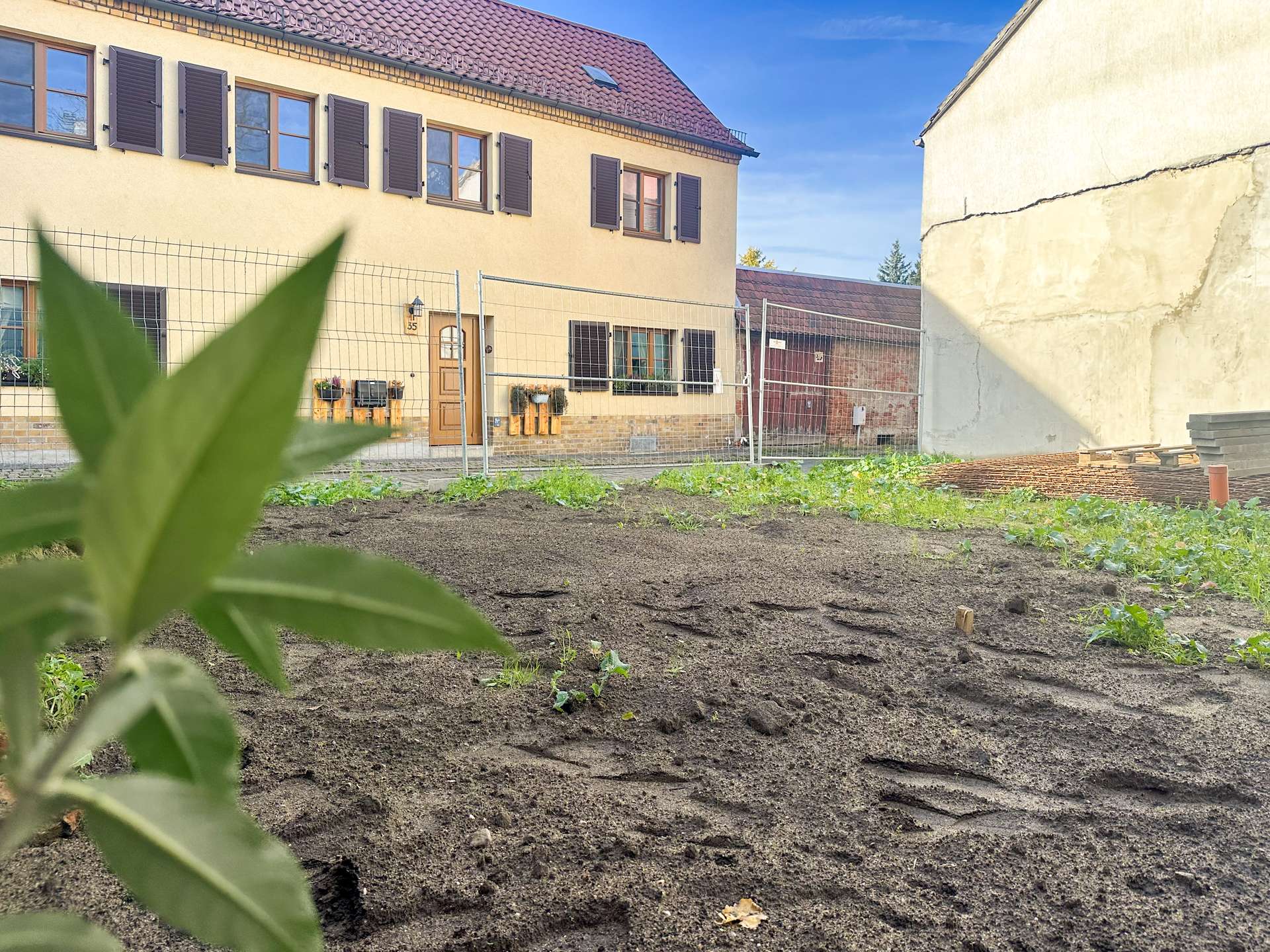 Baugrundstück im Wohnviertel