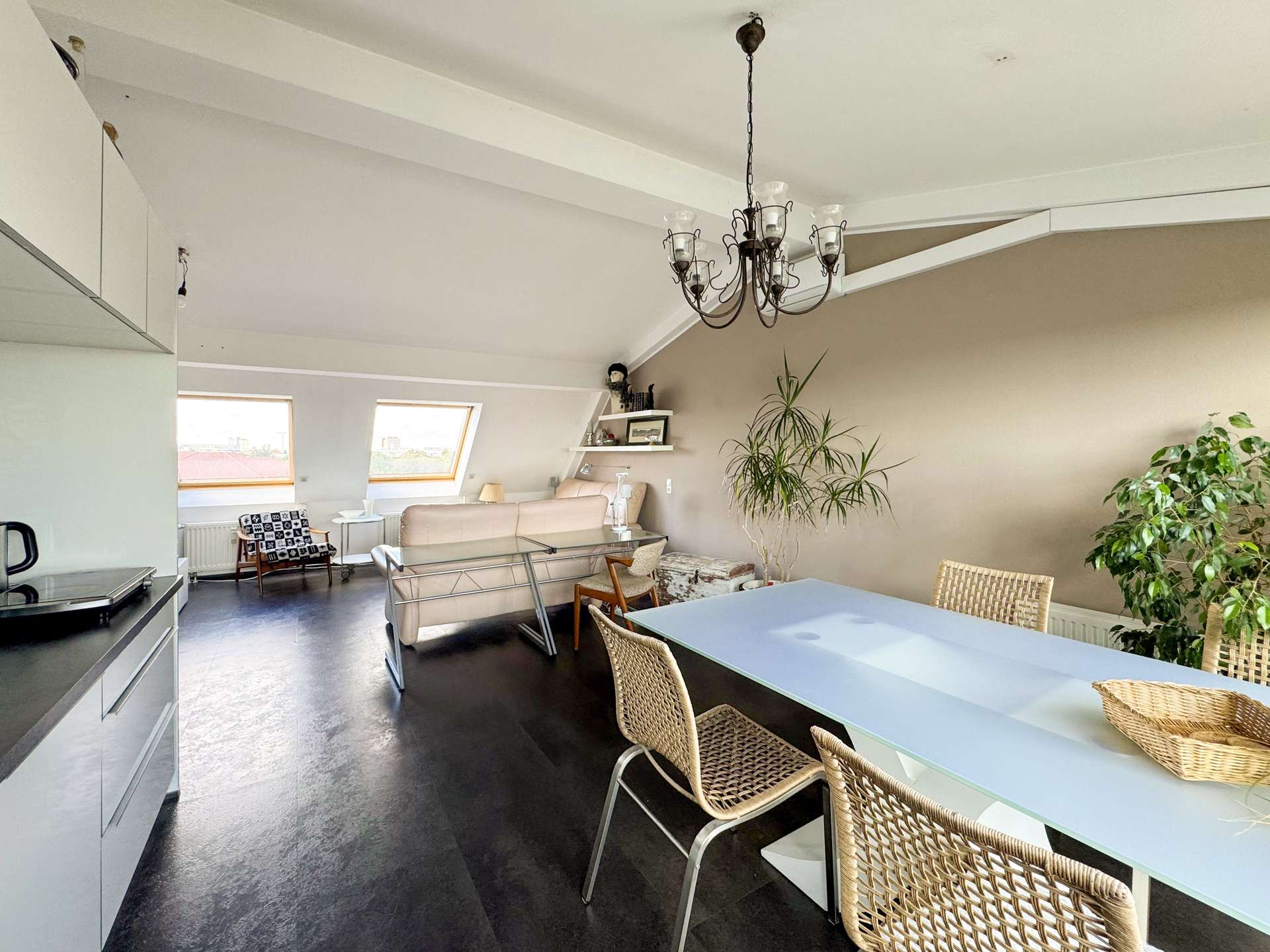 Blick in den Wohnbereich 