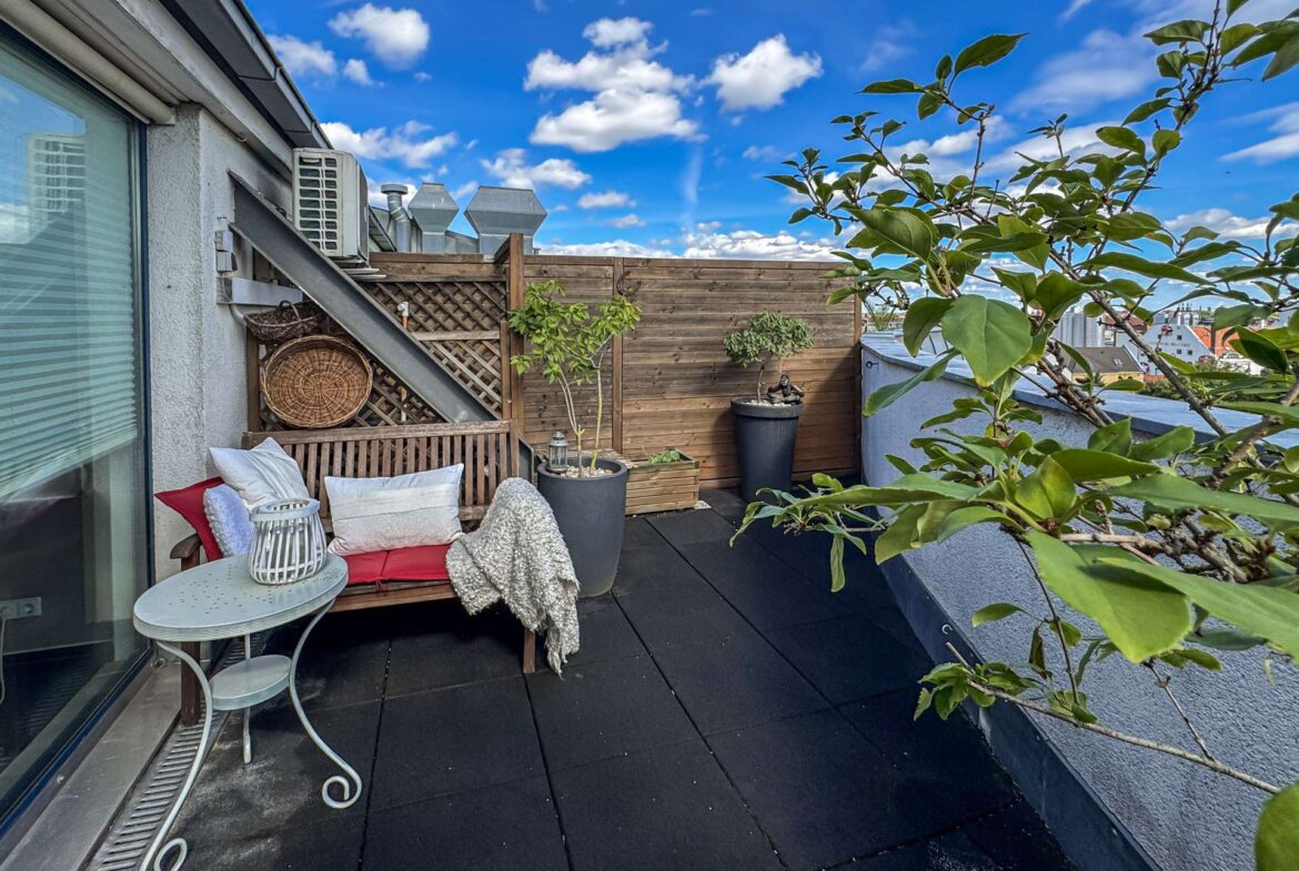 Dachterrasse mit Ausblick
