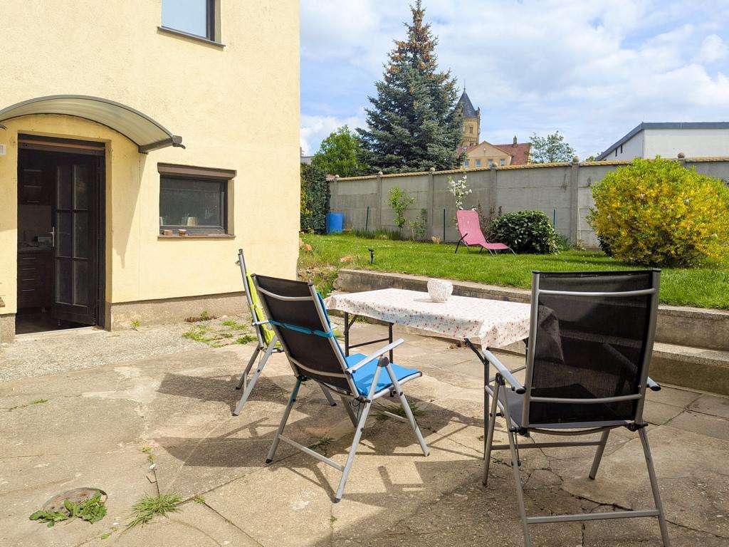 Terrasse vor dem Haus