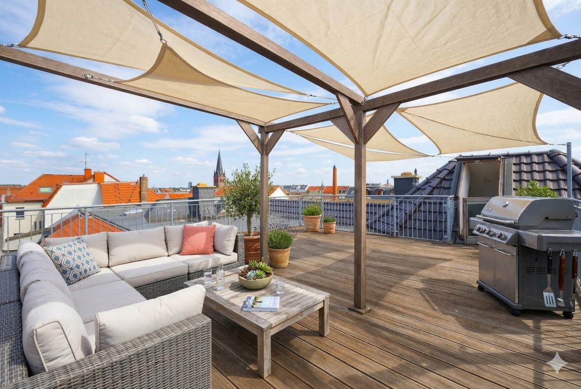 Dachterrasse (dig. möbliert)