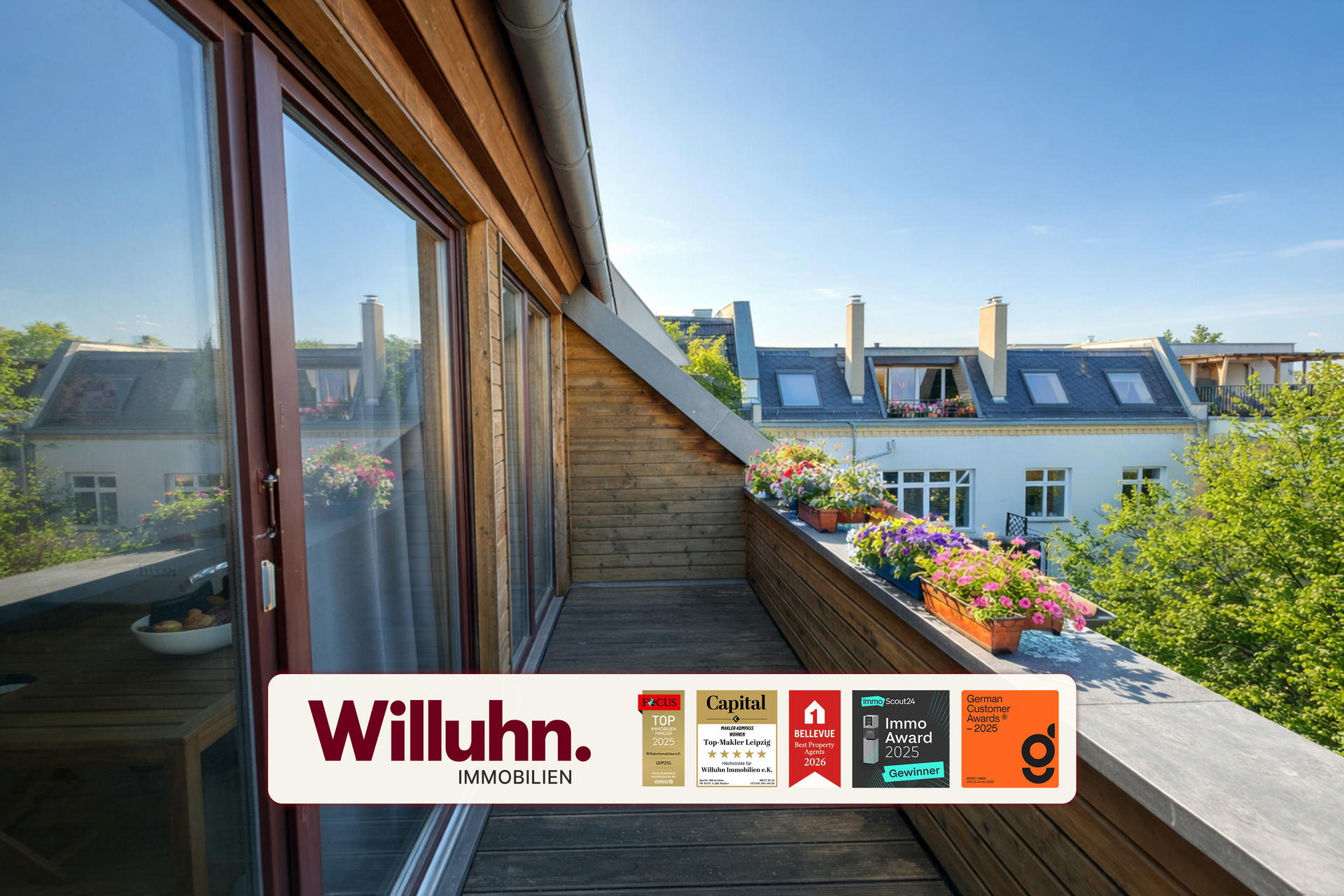 Großzügiger Balkon