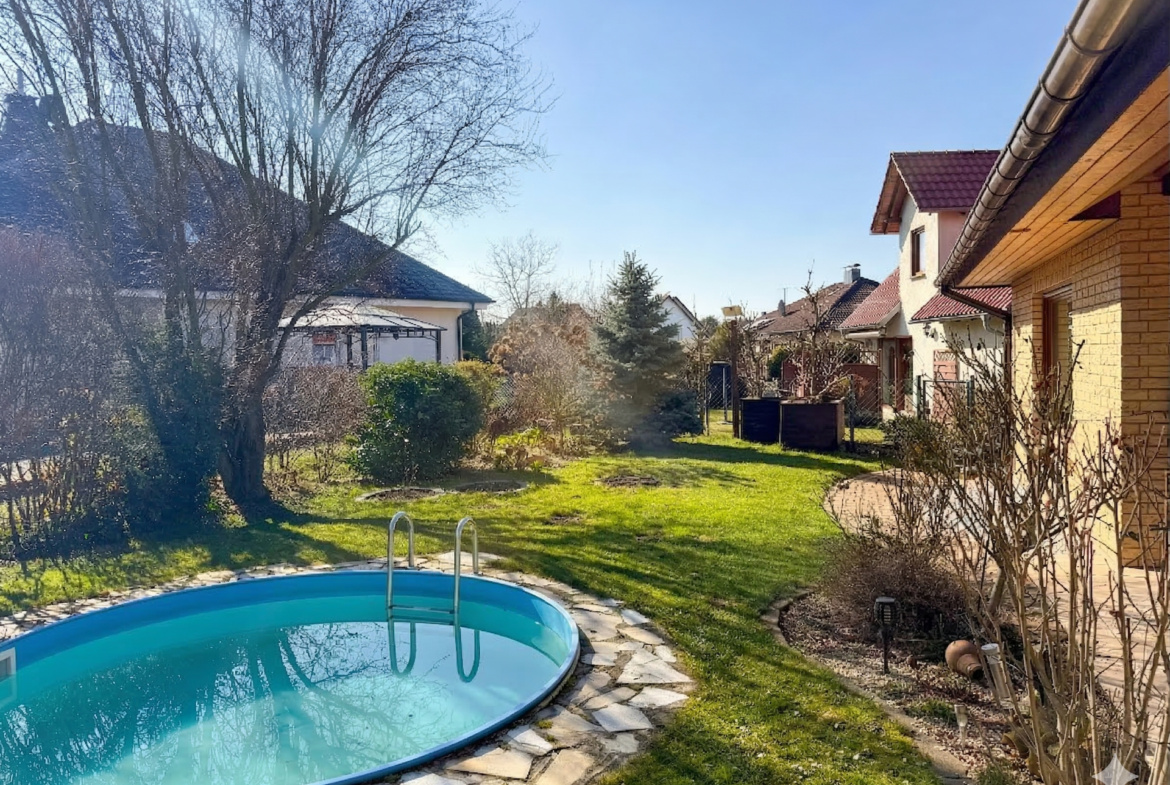 Schön angelegter Garten