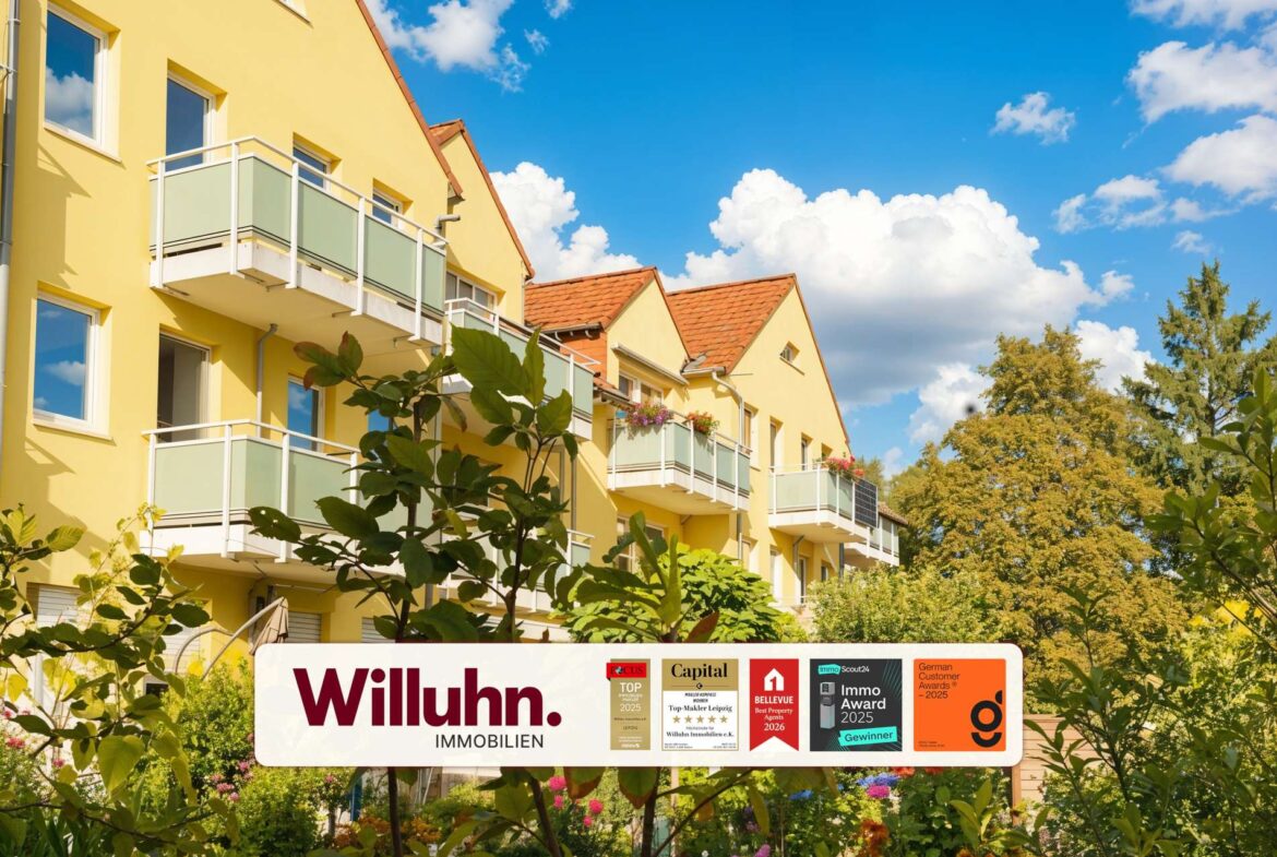 Rückansicht mit Balkon